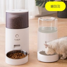 (해외직구)Shenjing 반려동물 자동급식기(베이지)