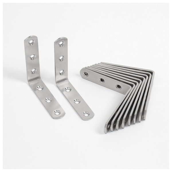 영달철물 스텐꺽쇠 코너철 10p세트(80x80mm)