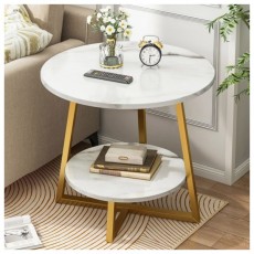 모던 마블 티테이블(60cm) (골드)