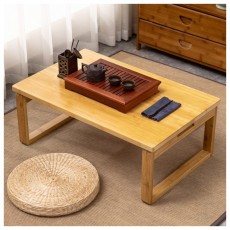 필우드 접이식 좌식 테이블 D3 (80cm) (내추럴)