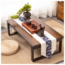 필우드 접이식 좌식 테이블 D3 (80cm) (월넛)