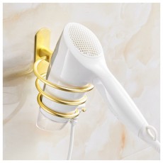 접착식 스프링 드라이기 거치대(골드)