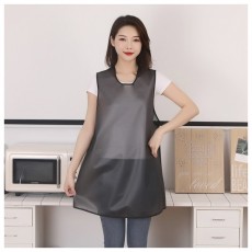 활동성 좋은 반투명 방수 앞치마(블랙)